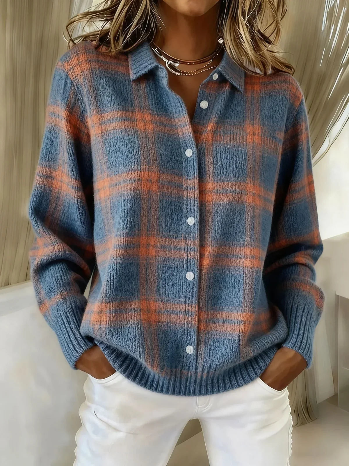 Sandra | Plaid Cardigan