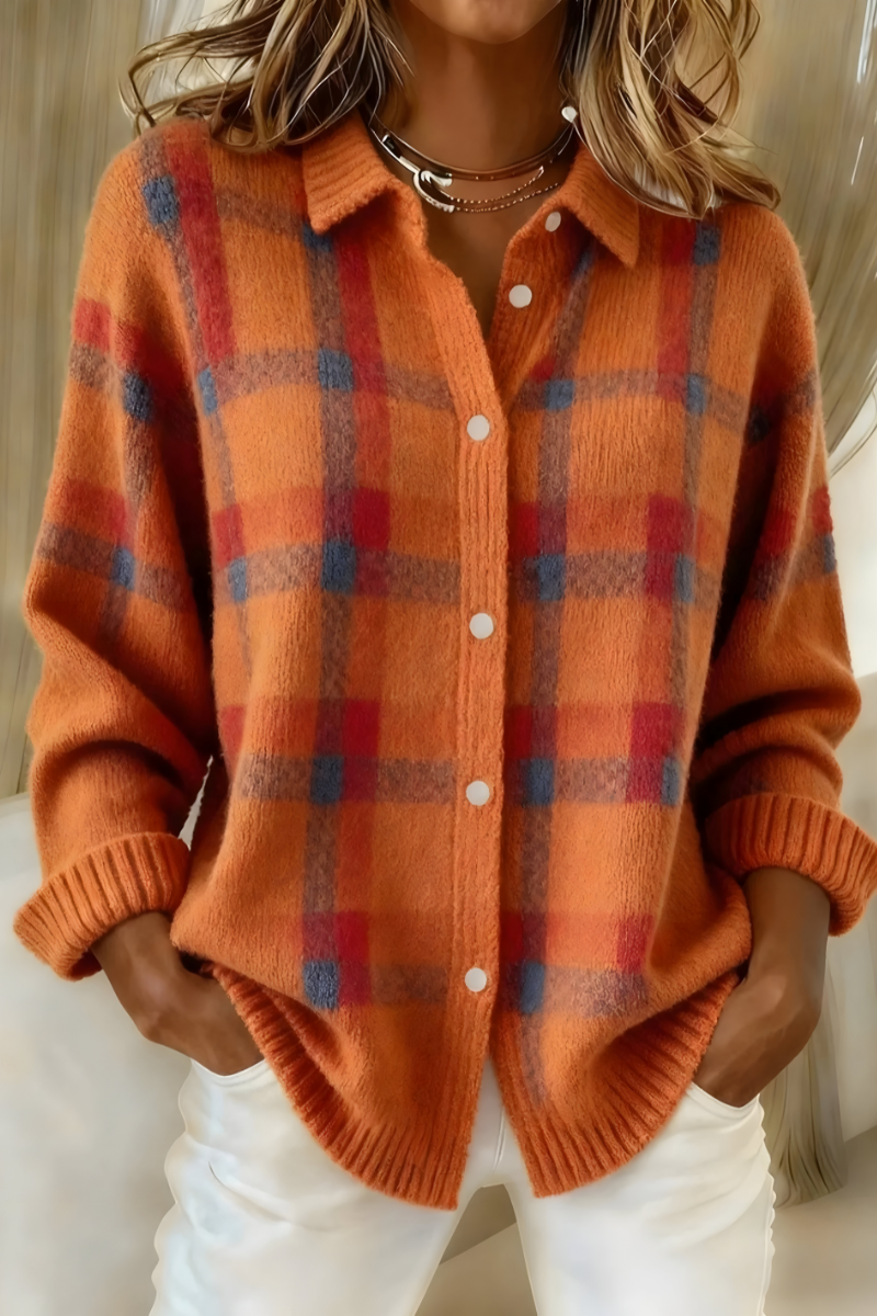 Sandra | Plaid Cardigan