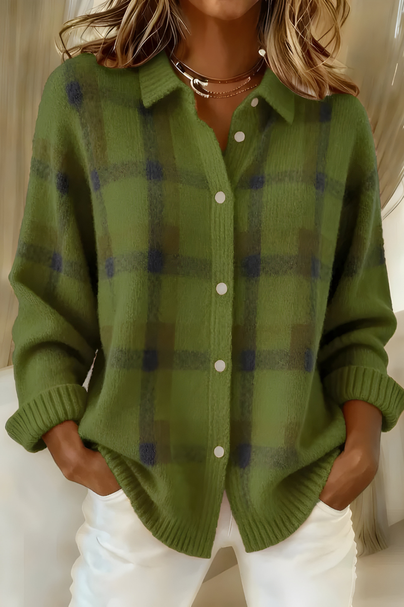 Sandra | Plaid Cardigan