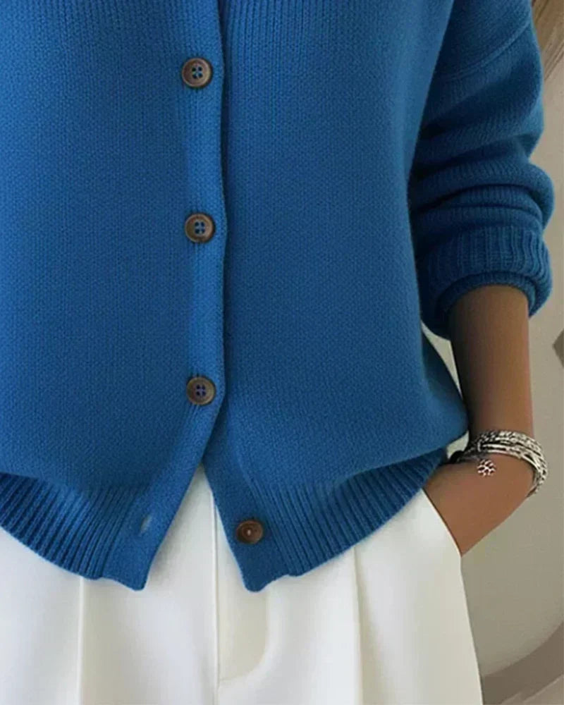 Sharon | Button Collar Cardigan