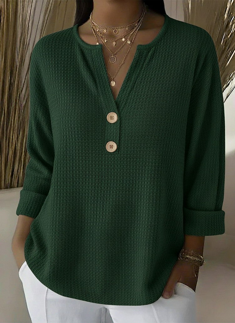 Donna | Henley Button Top