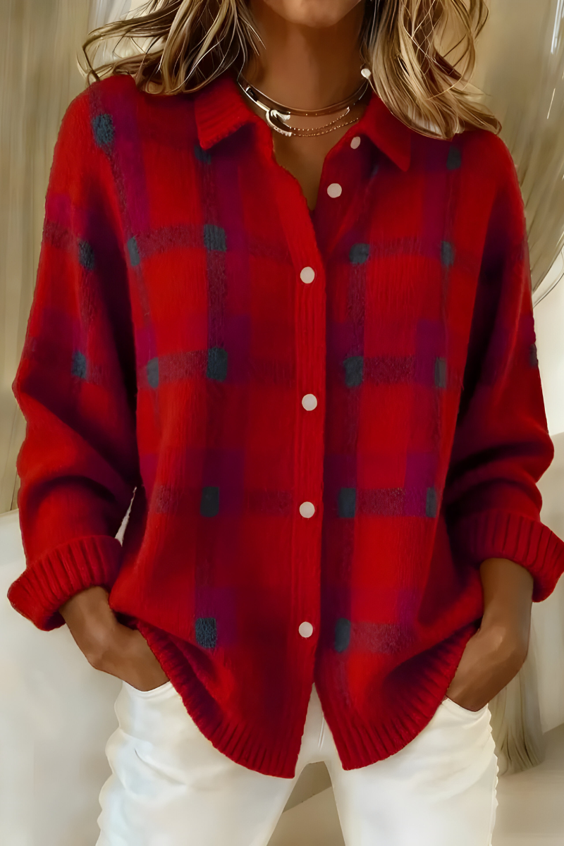 Sandra | Plaid Cardigan