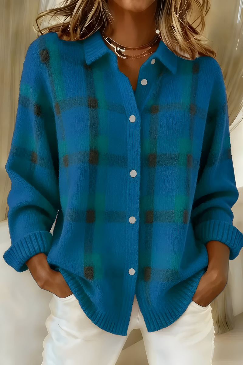 Sandra | Plaid Cardigan