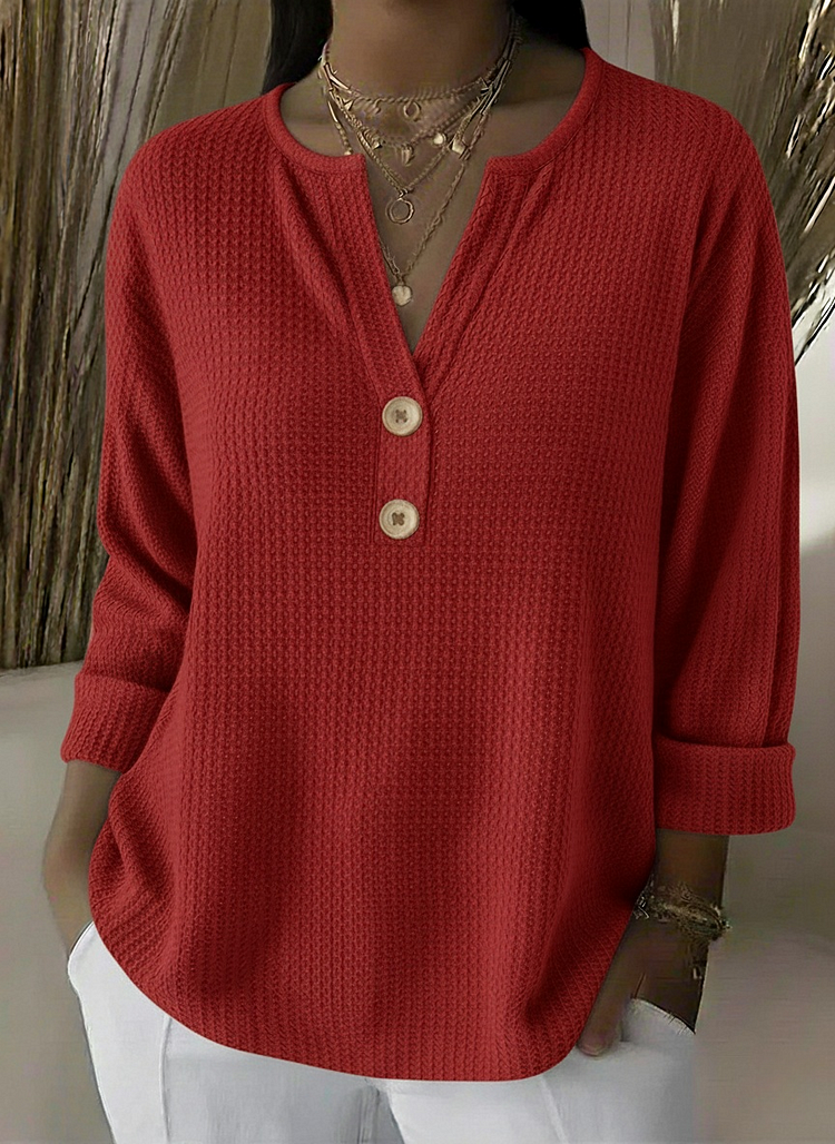 Donna | Henley Button Top