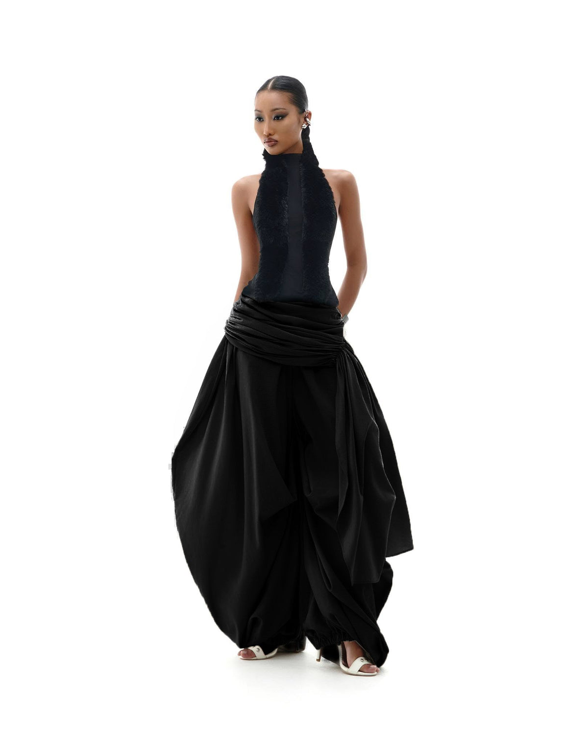 Wide-Leg Linen Trousers