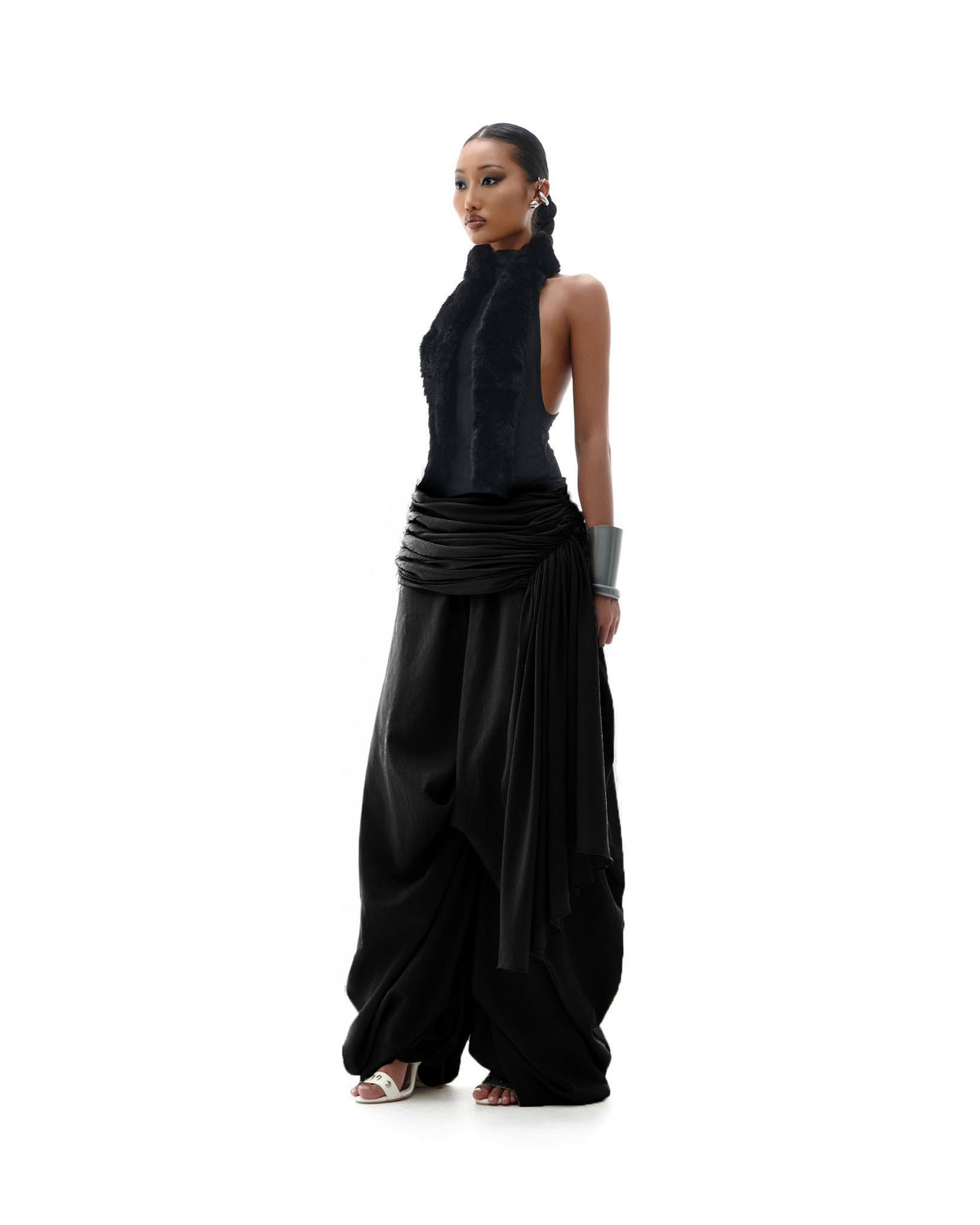 Wide-Leg Linen Trousers