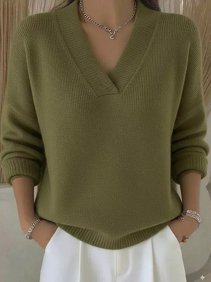 Nancy | Relaxed V-Neck Sweater