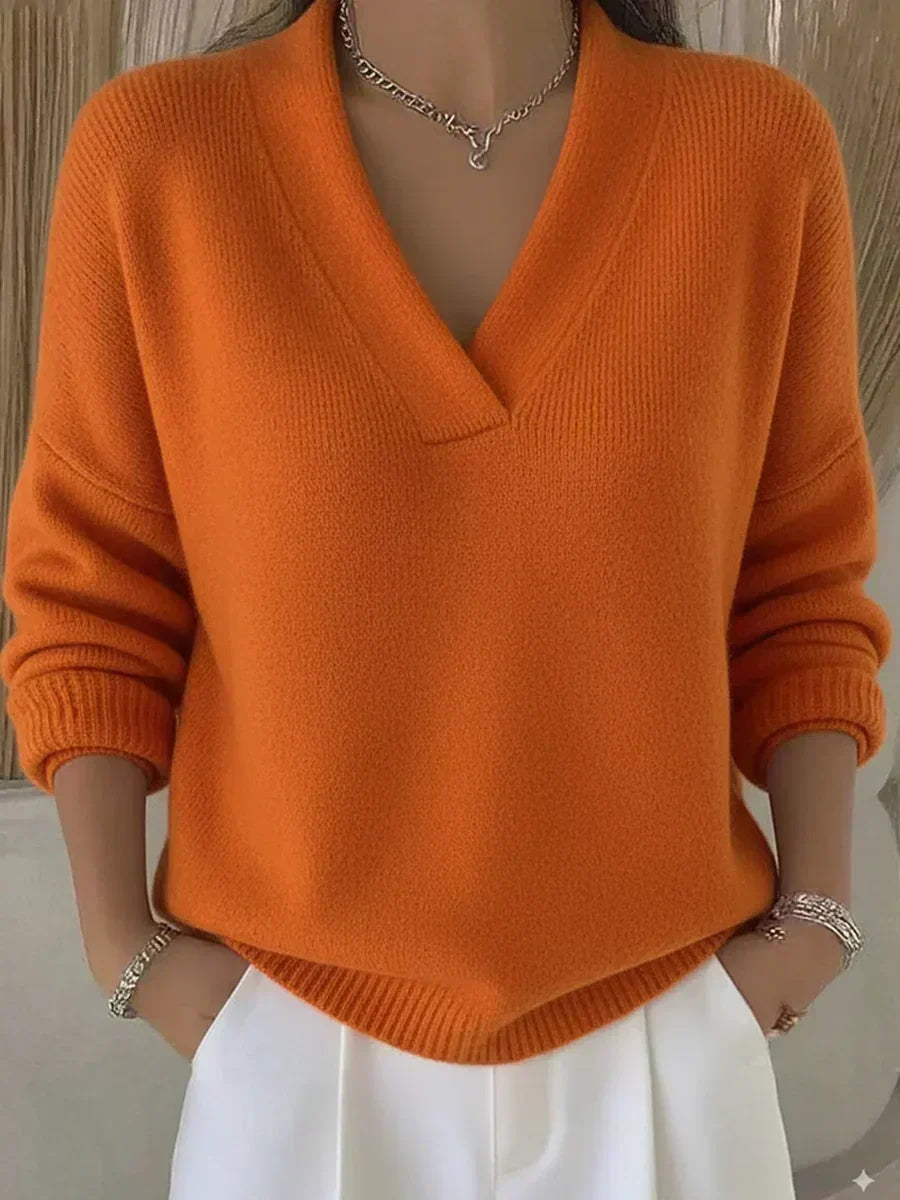Nancy | Relaxed V-Neck Sweater