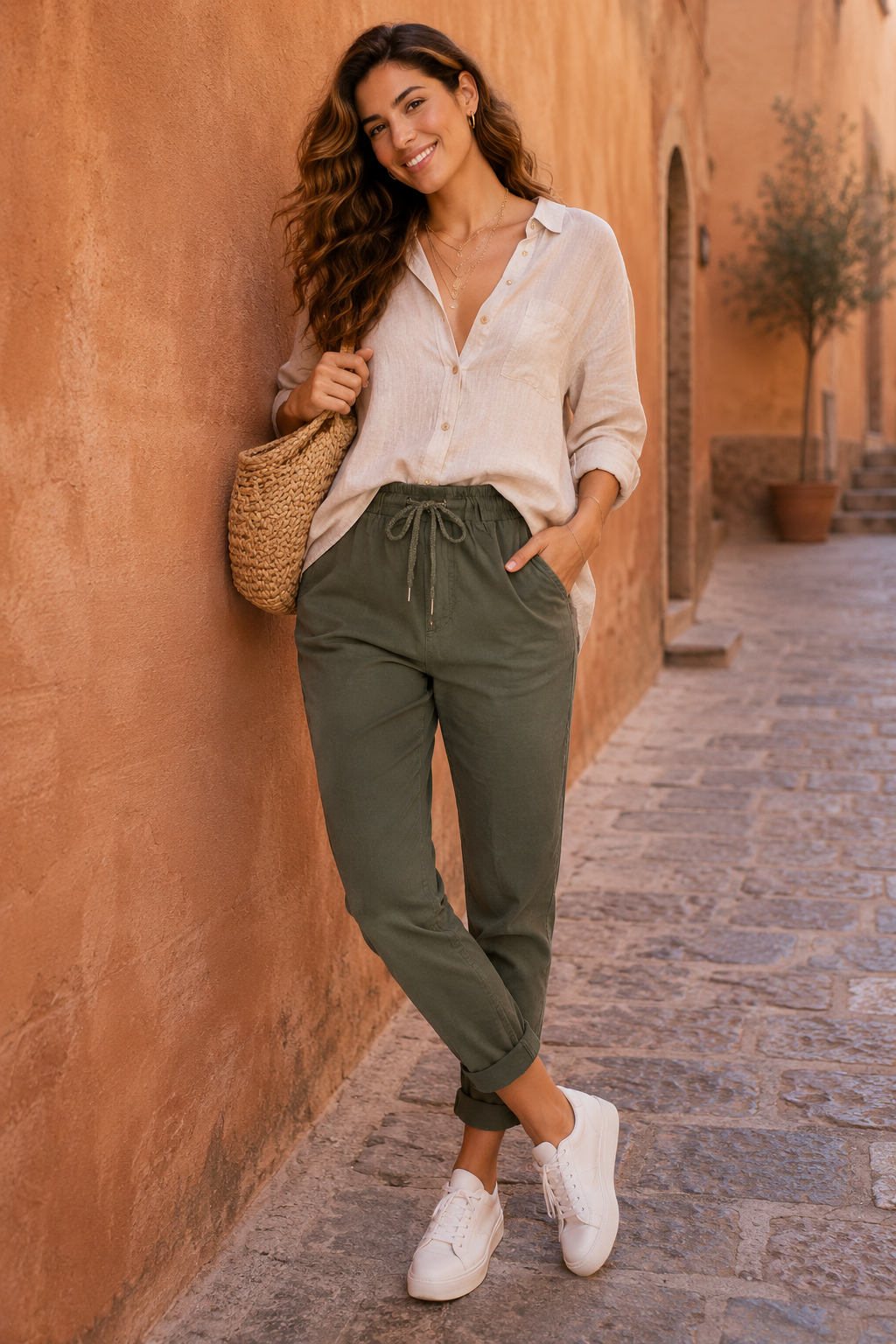 James Wide-Leg Trousers