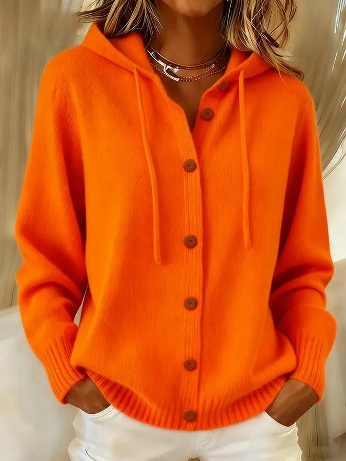 Diane | Cozy Button Cardigan Hoodie