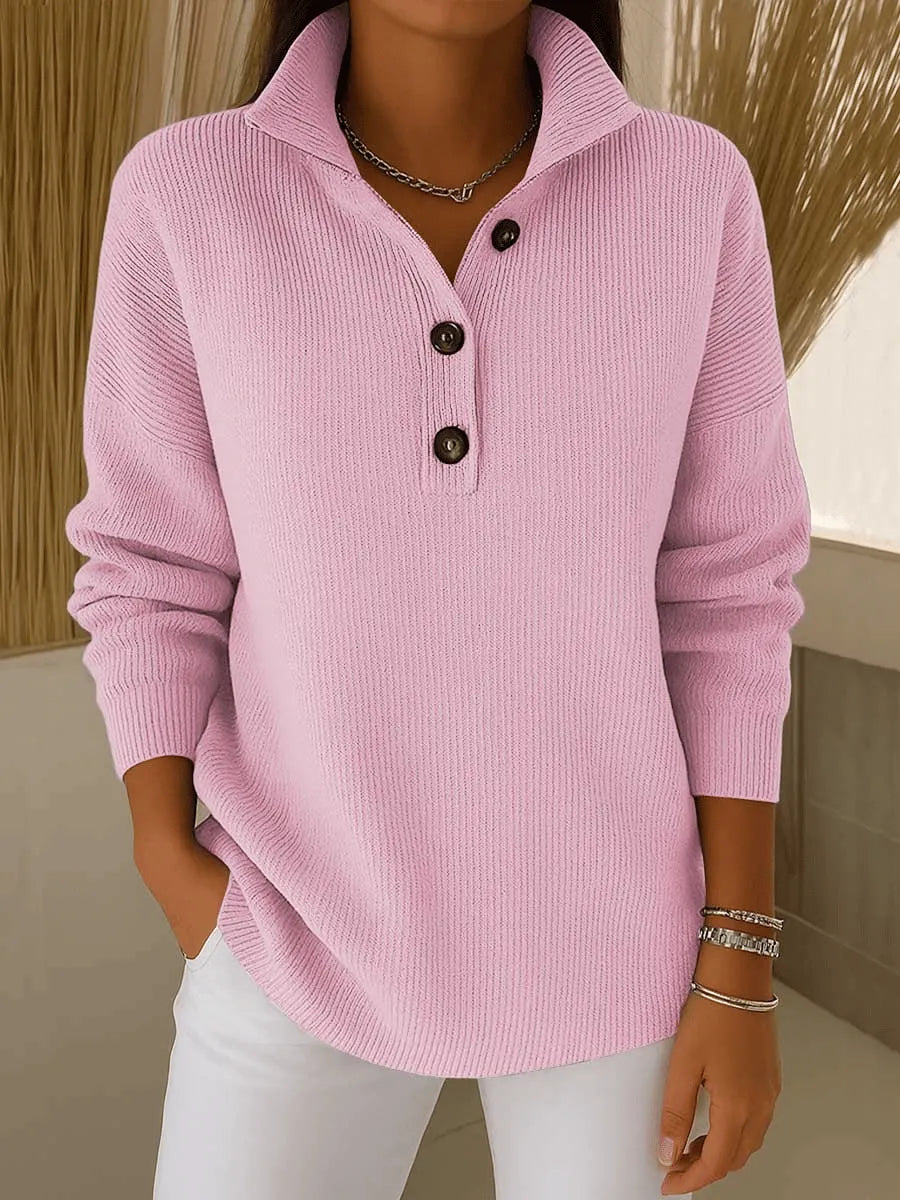 Marilyn | V-Neck Polo Sweater