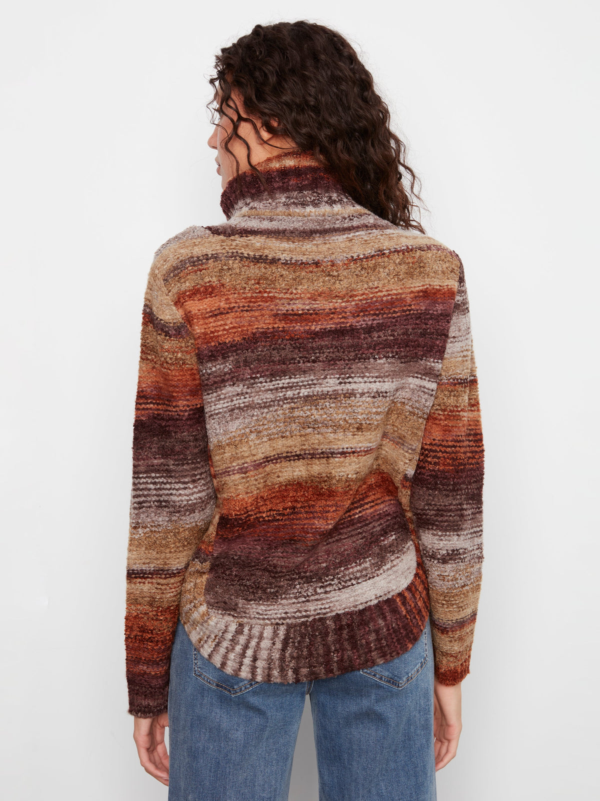 Cowl Neck Cable Knit Sweater