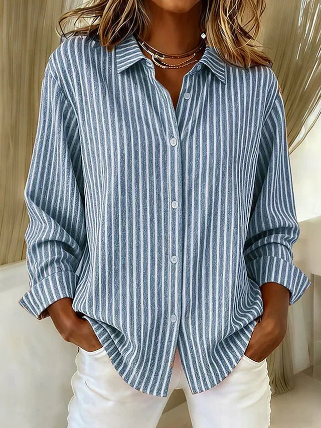 Barbara | Striped Button-Down Shirt