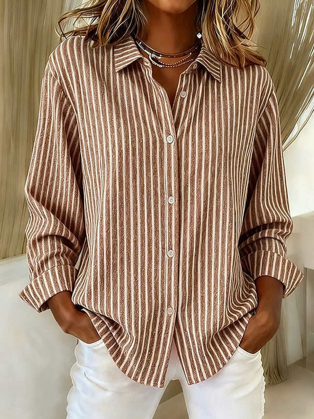 Barbara | Striped Button-Down Shirt