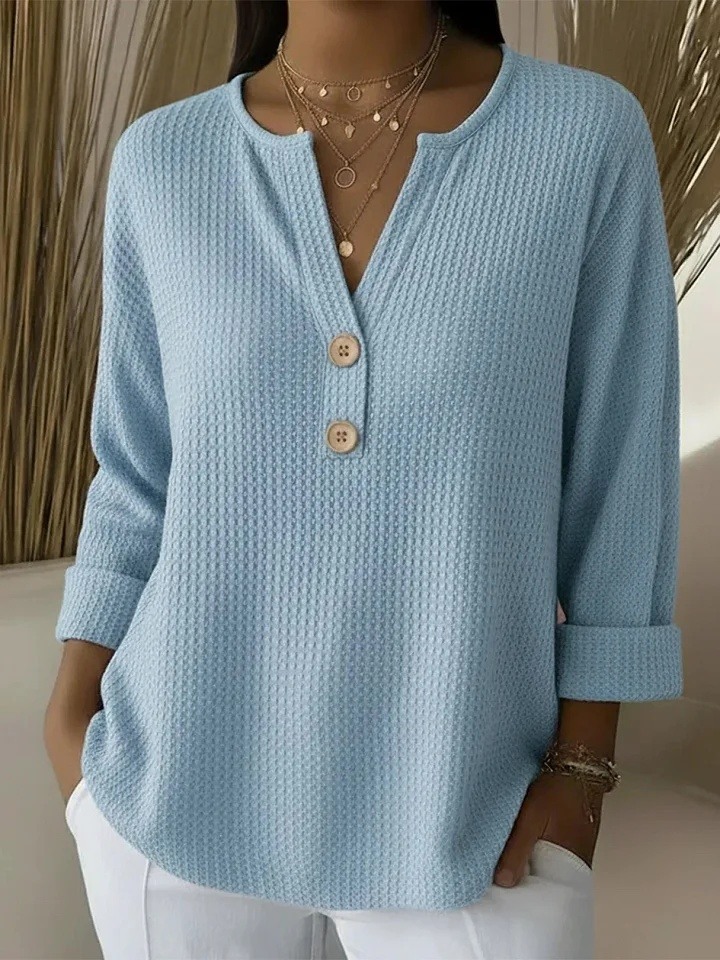Donna | Henley Button Top