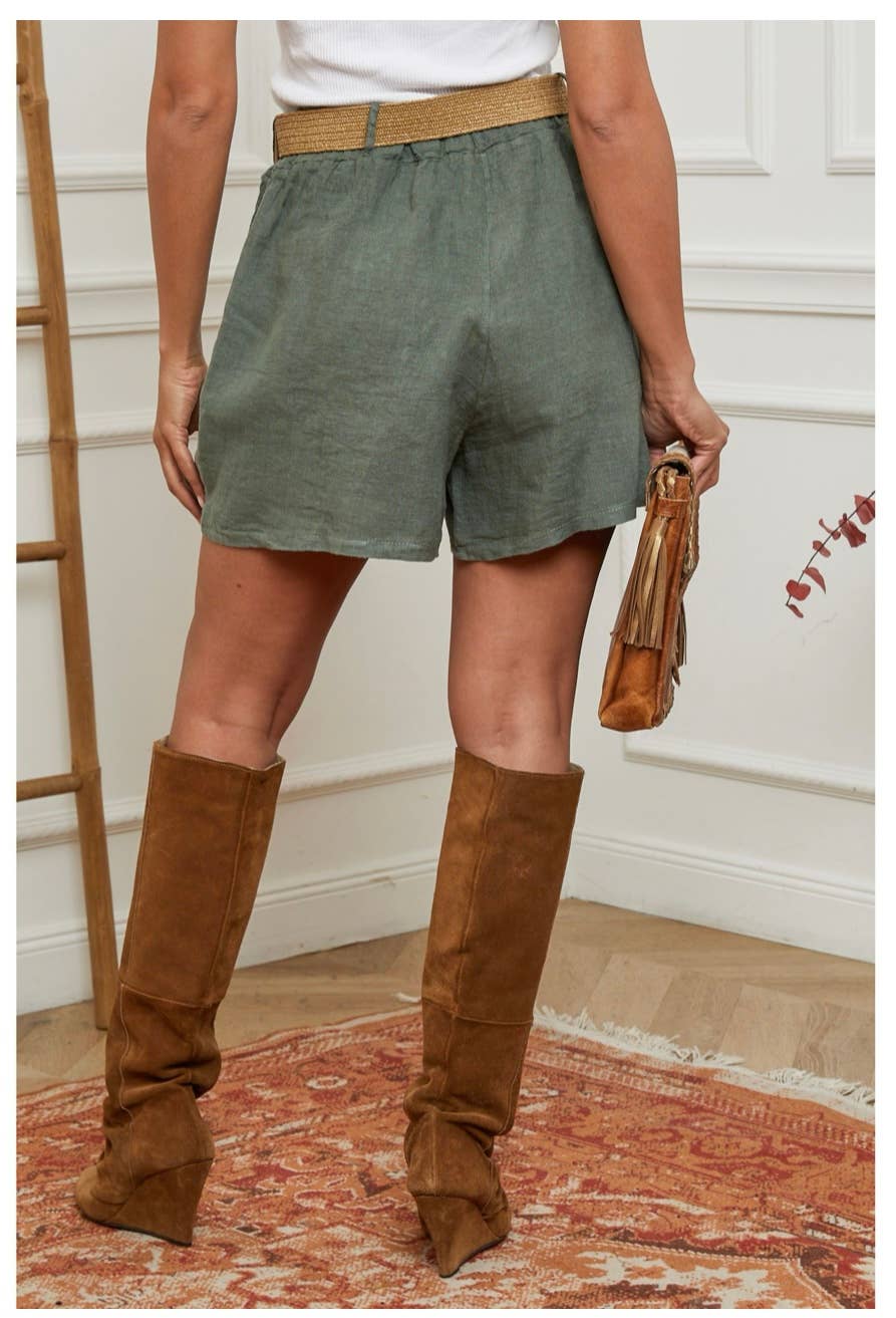 Patty Italian Linen Shorts